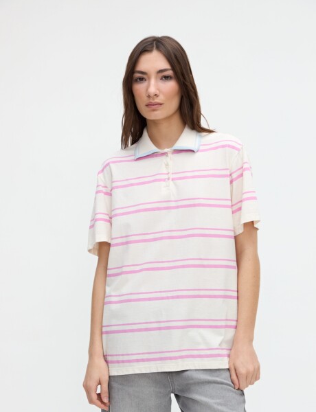Remera polo Georgina Off white