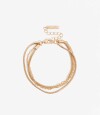 Pulsera Triple Cadena Dorado
