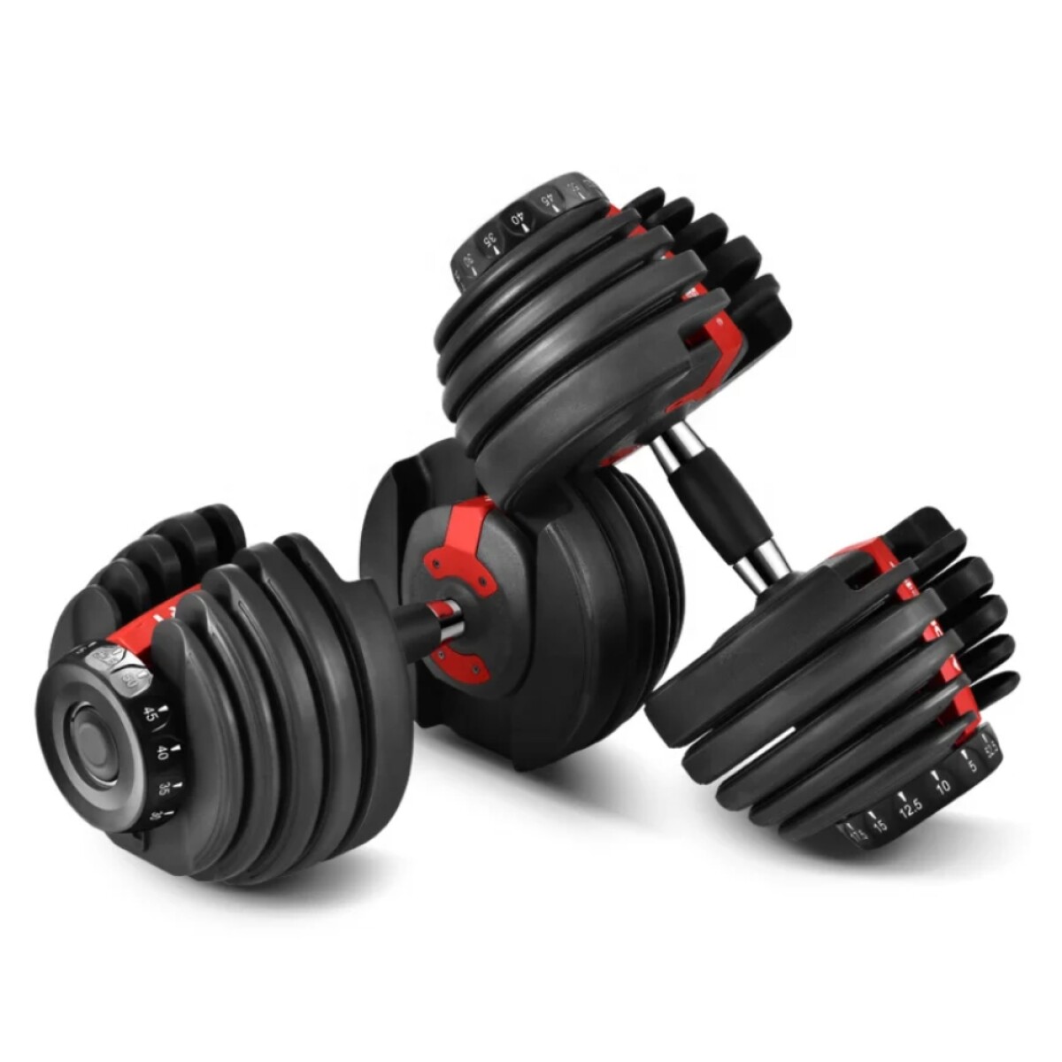 Set mancuernas ajustables automáticas 40kg 