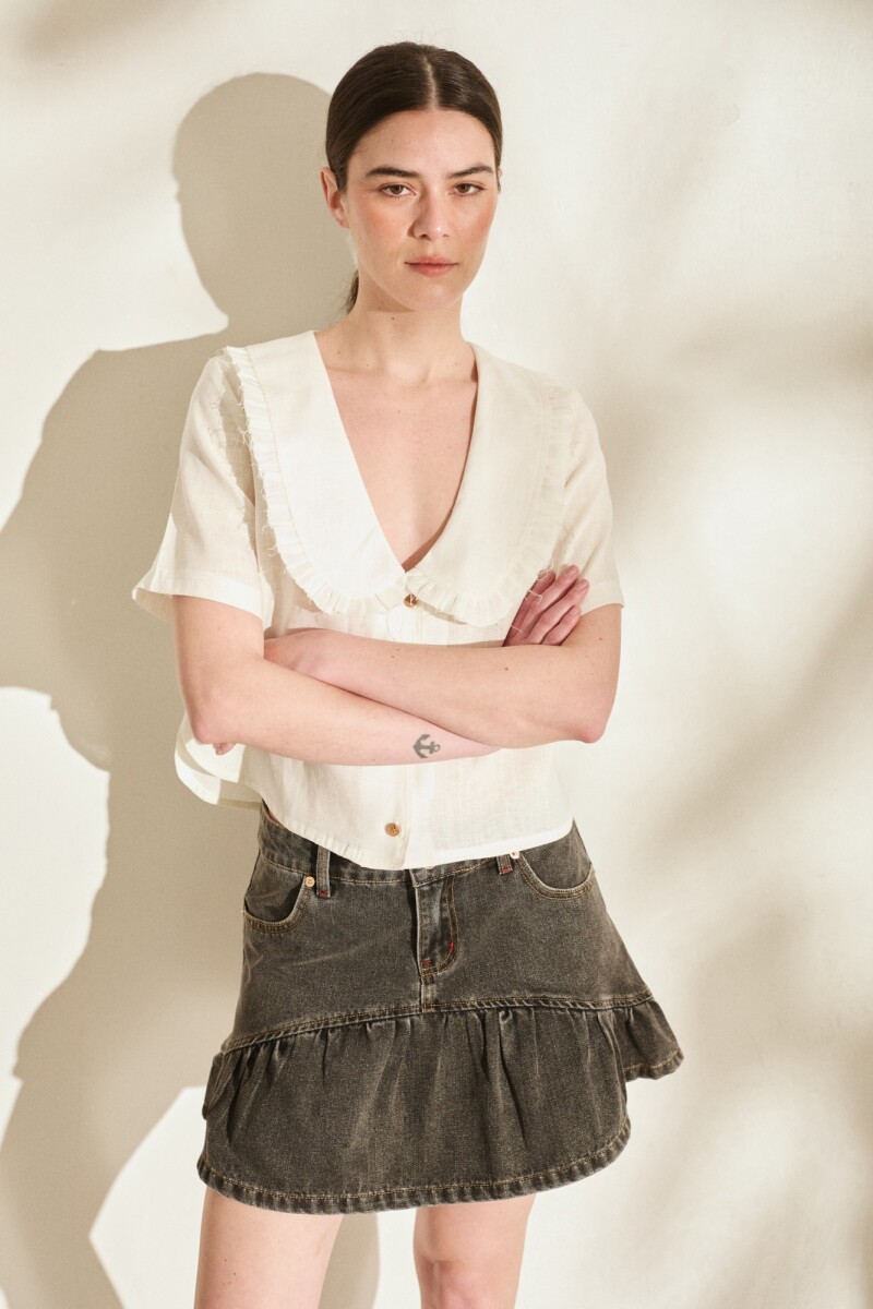 BLUSA BOSQUE Manteca