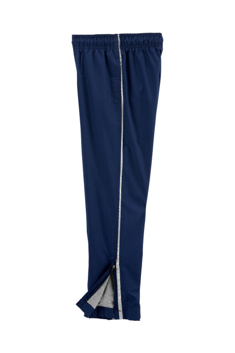 Pantalón de poliéster con cintas reflectantes y cierre en tobillos Sin color