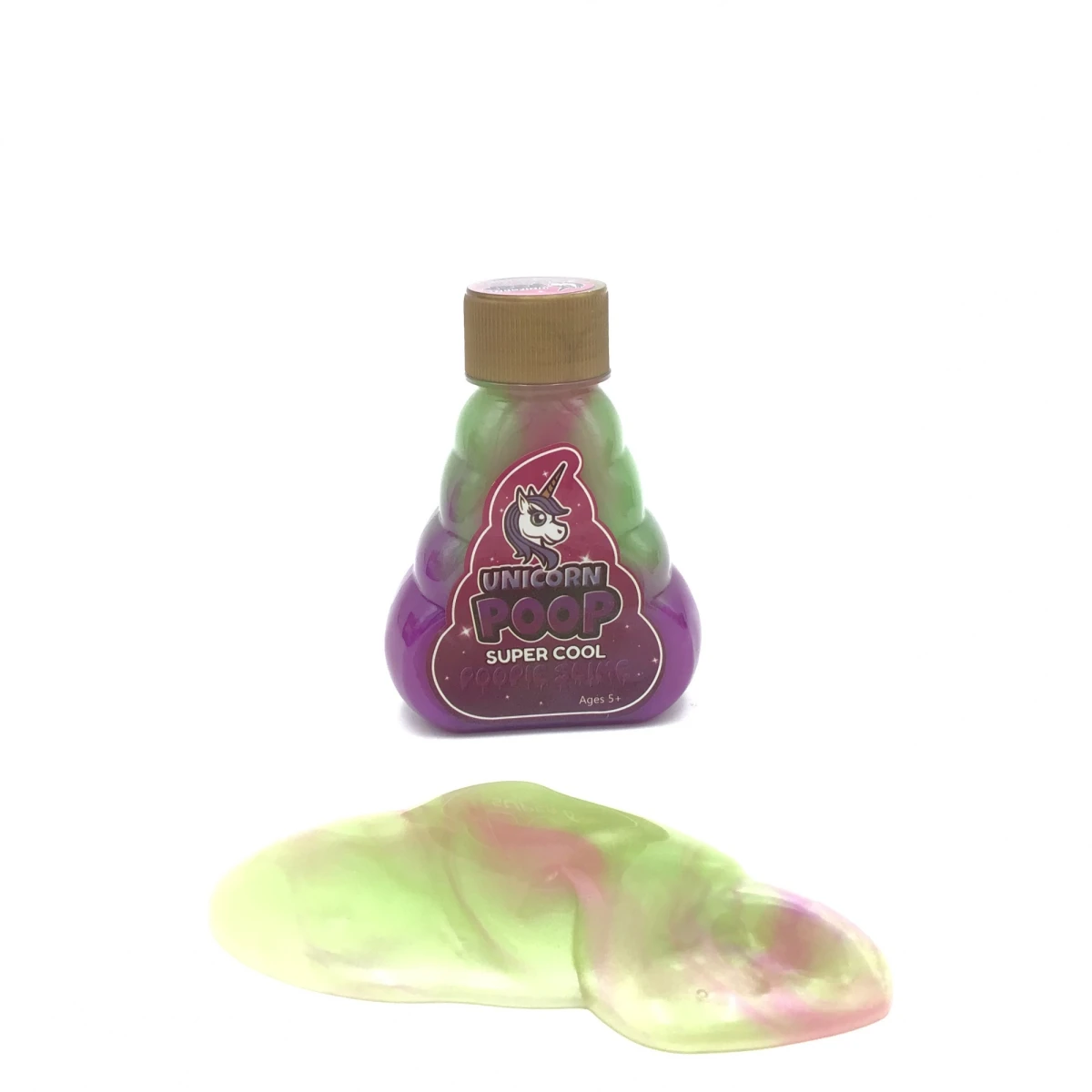 Slime en Botella con Dibujo Unicornio 