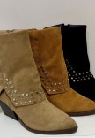 BOTA CORTA TACHA Camel