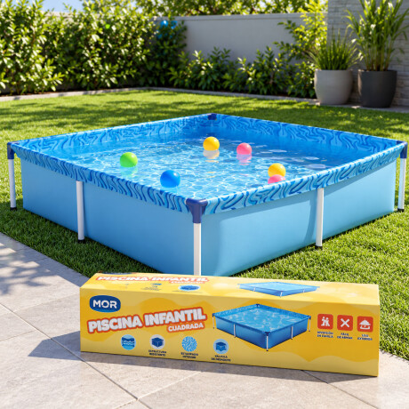 Piscina Infantil Mor 1500L Estructural Metálica Lona PVC Azul