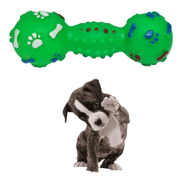 Hueso Goma Super Resistente Para Perro Morder Juguete Variante Color Verde