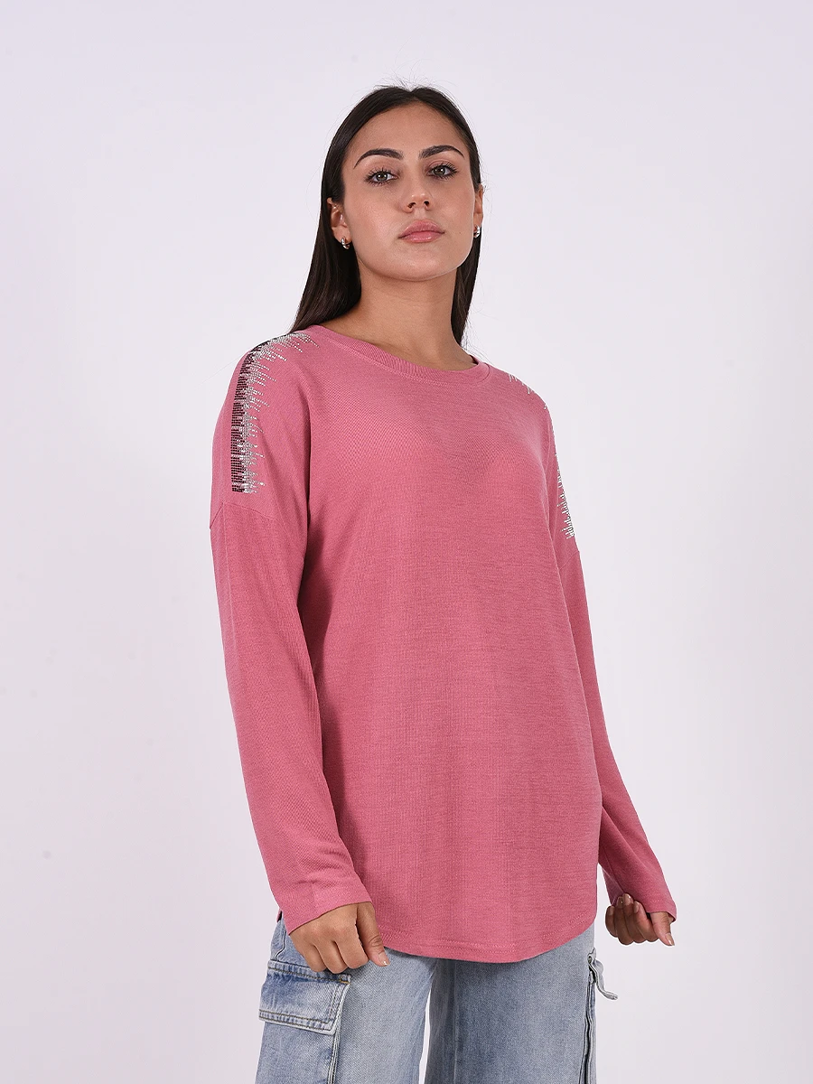 BLUSA PAULI - ROSA OSCURO 