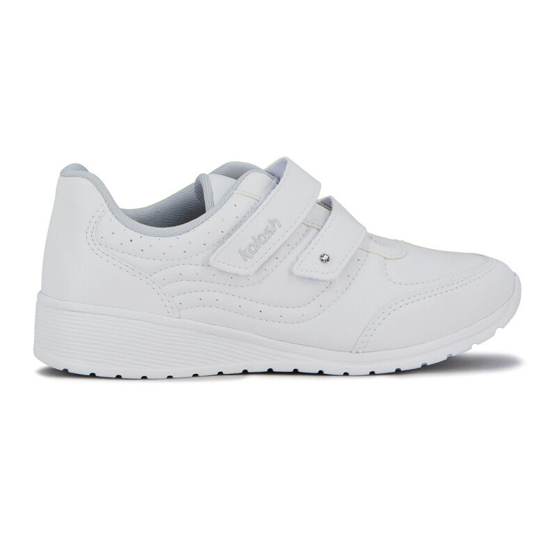 Kolosh Calzado Deportivo Mujer C/ Velcro - Blanco Blanco