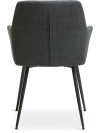 Silla de comedor PURHUS tela negro/negro Silla de comedor PURHUS tela negro/negro