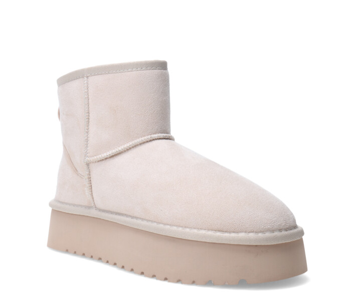 Botas de Mujer Miss Carol CREEK con plataforma Beige Claro
