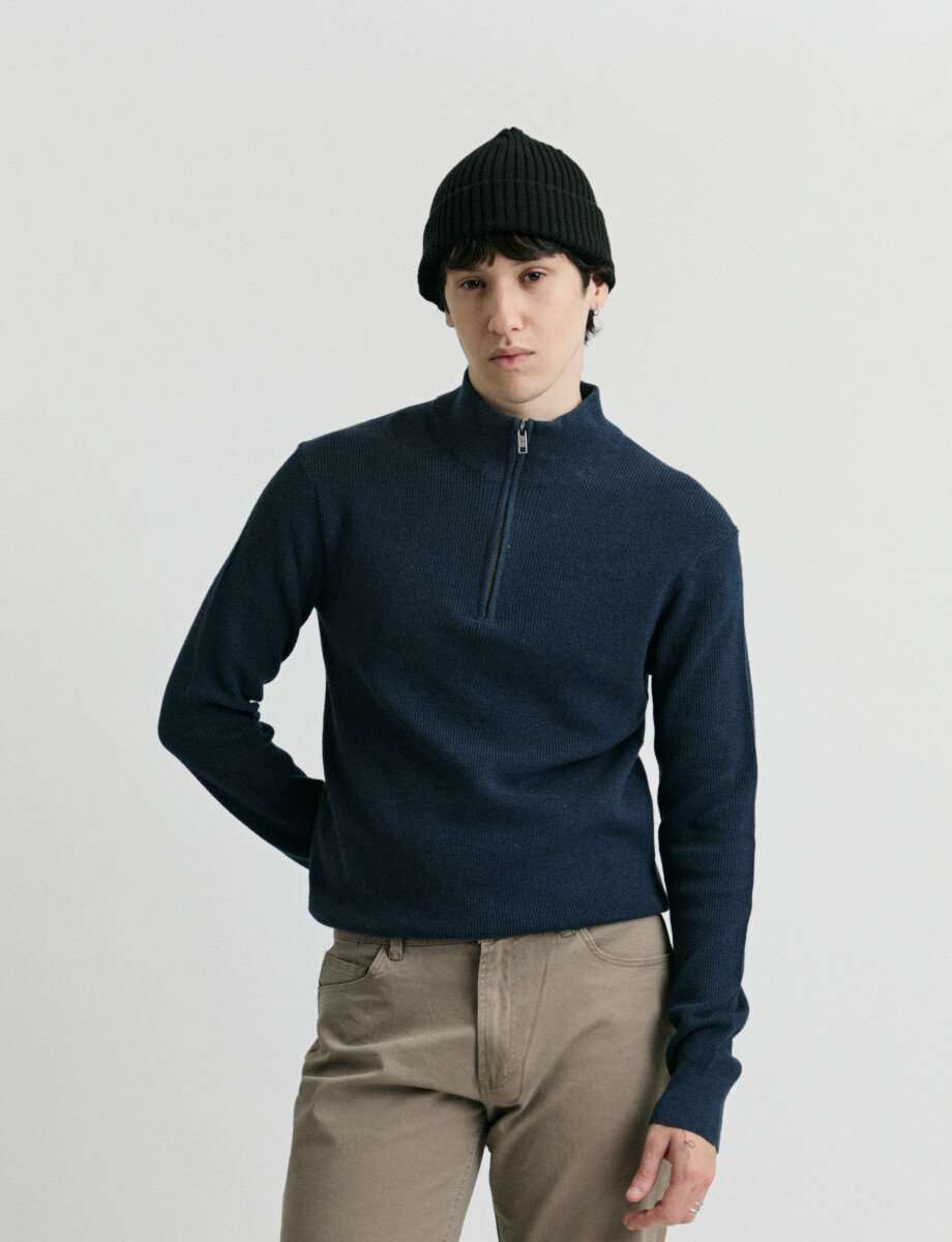 470988 CARDIGAN HARRY Azul Piedra Melange