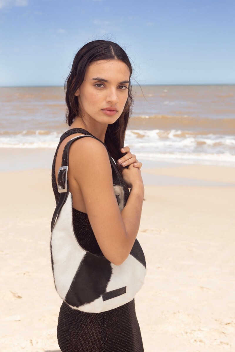 Cartera Aruba Blanco y Negro