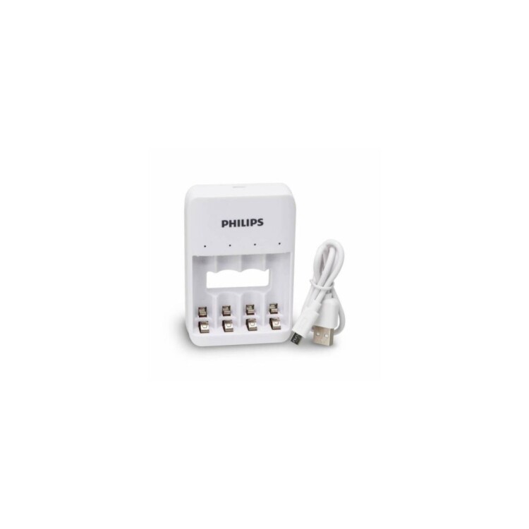 CARGADOR DE PILAS USB PHILIPS Sin color