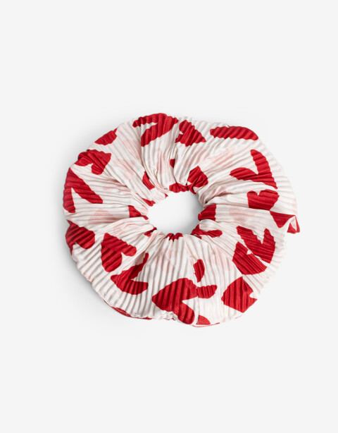 Skunzies Estampados Scrunchie De Corazones - Estampado Geometrico