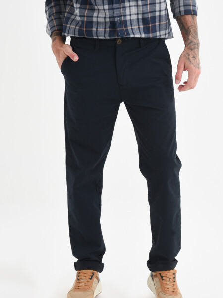 Pantalón chino Azul Marino