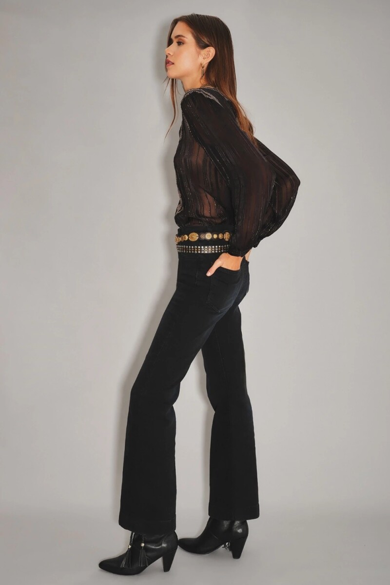 Jean Tailor Deep Black Negro