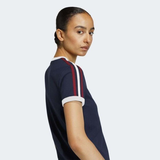 Remera Adidas 3 Stripes Azul