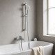 Grifería Ducha Exterior Viseu Aqualia Acero Inox GRIS-BRUSHED NICKEL
