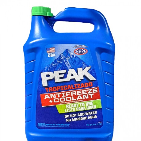 REFRIGERANTE - ANTICONGELANTE 17% VERDE TROPICAL LISTO 3.78LTS PEAK REFRIGERANTE - ANTICONGELANTE 17% VERDE TROPICAL LISTO 3.78LTS PEAK