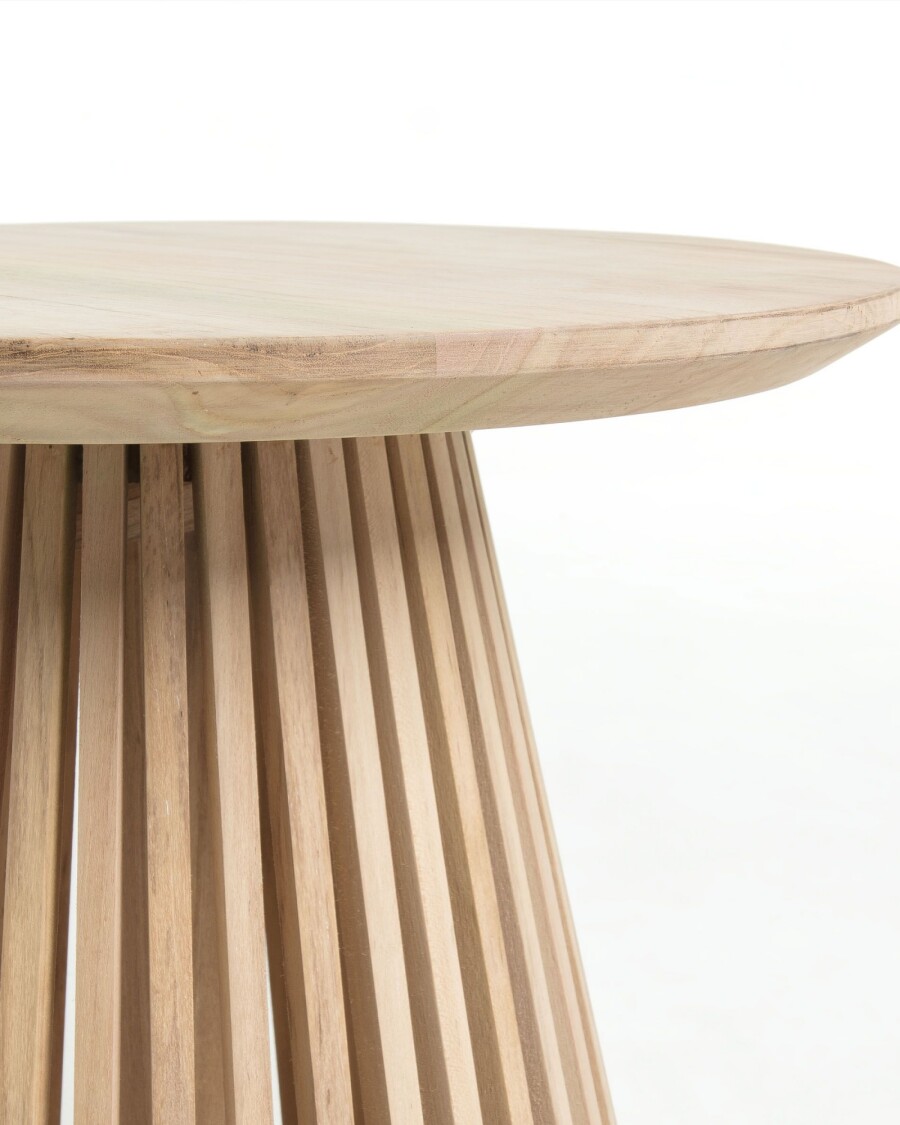 Mesa auxiliar Jeanette madera maciza de teca Ø 50 cm Mesa auxiliar Jeanette madera maciza de teca Ø 50 cm