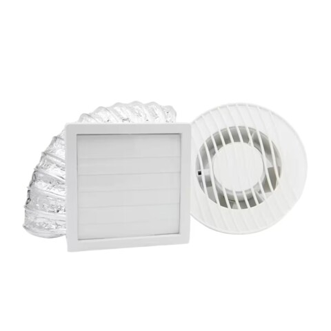 Extractor ARKIT18 con veneciana y corrugado 150mm Extractor Arkit18 Con Veneciana Y Corrugado 150mm