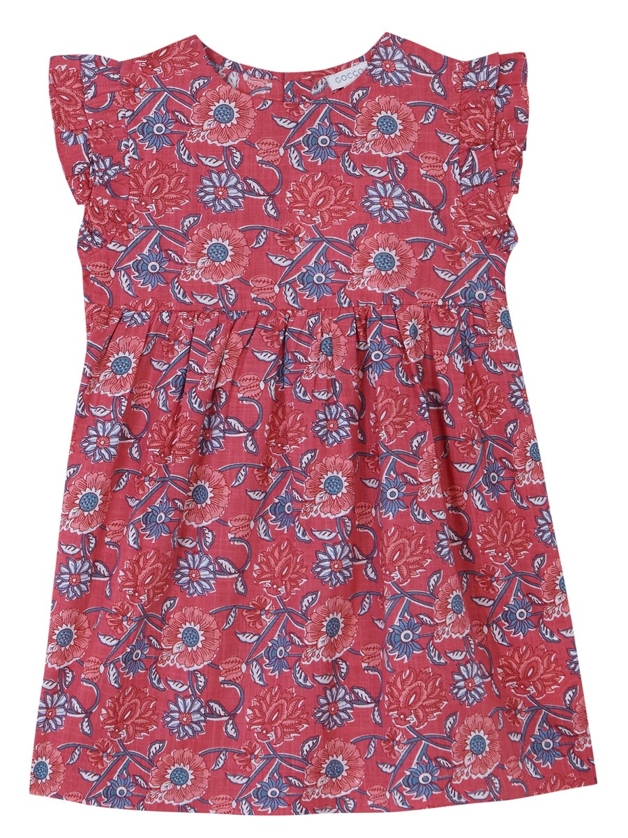 Vestido Estampado Flores Piedra