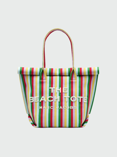MARC JACOBS- THE STRIPED JACQUARD BEACH TOTE BAG Violeta
