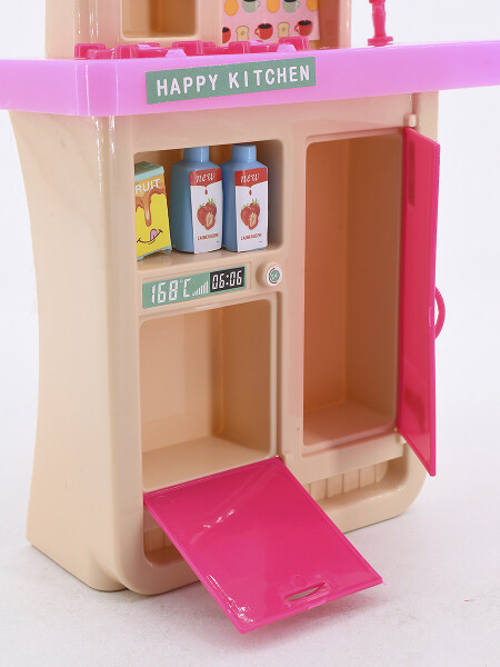 COCINA SET MUÑECA ROSADO