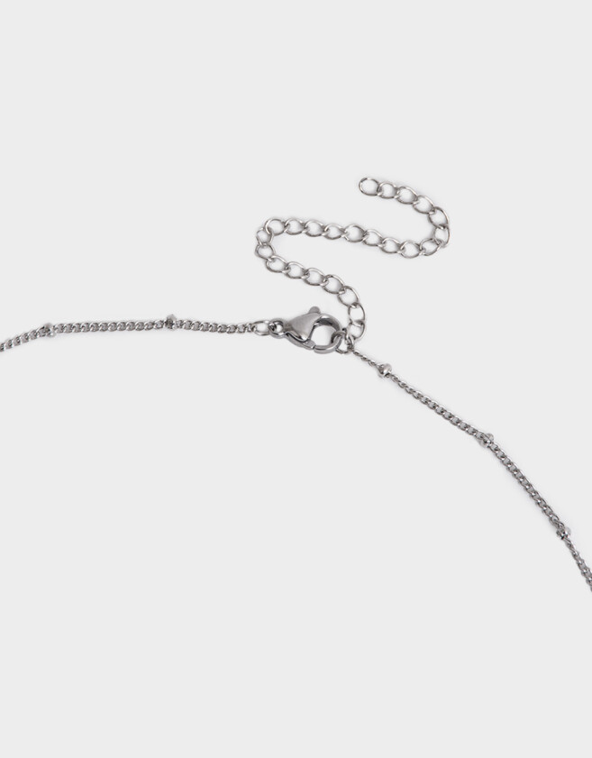 Bijouterie Set Acero quirúrgico Set De Aros Y Cadena Mariposa - Plateado