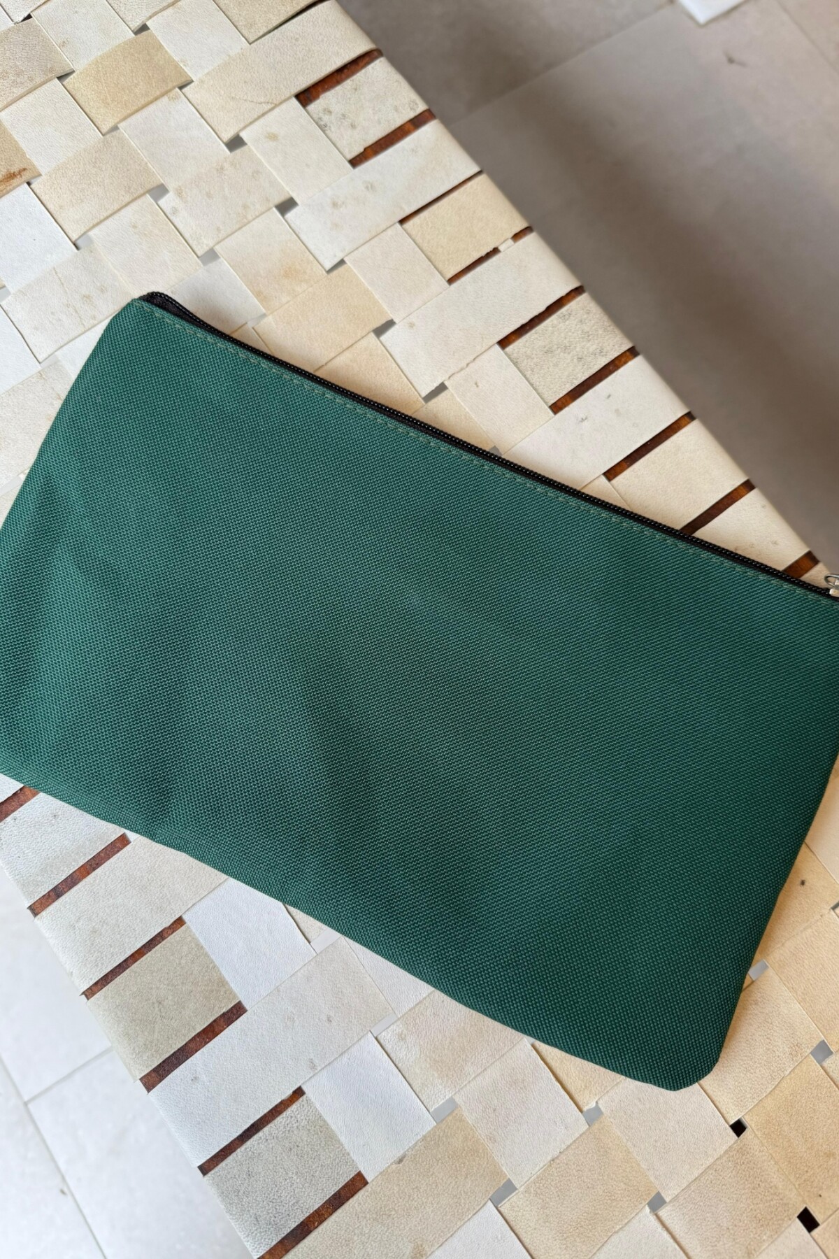 Sobre Cartuchera Mustang Chocolate / Verde Inglés