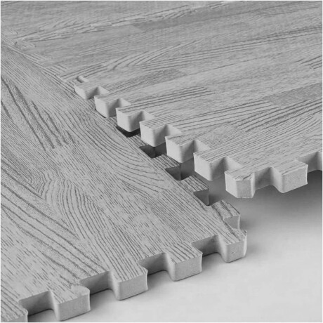 Set X20 Tatami Alfombra Piso Encastre Simil Madera Gris