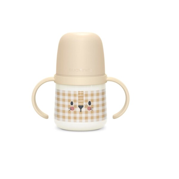 Vaso First Bottle SX PRO 6m+ SUAVINEX cuadrille beige