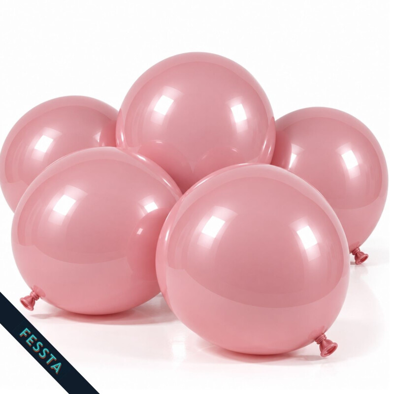 Globos Lisos x 50 Und / R12 Rosado