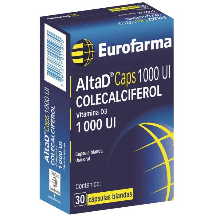 ALTA D 1000 UI CJ X 30 CAPS. BLANDAS única
