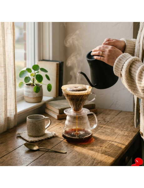 CAFETERA DE GOTEO 800ML BOROSILICATO Y BAMBU CAFETERA DE GOTEO 800ML BOROSILICATO Y BAMBU