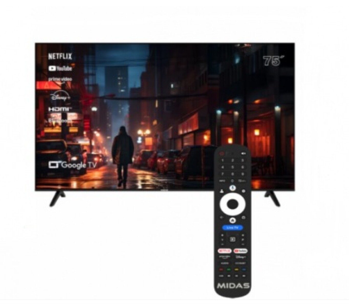 Smart TV Midas 75" UHD MD-XP75GTV 