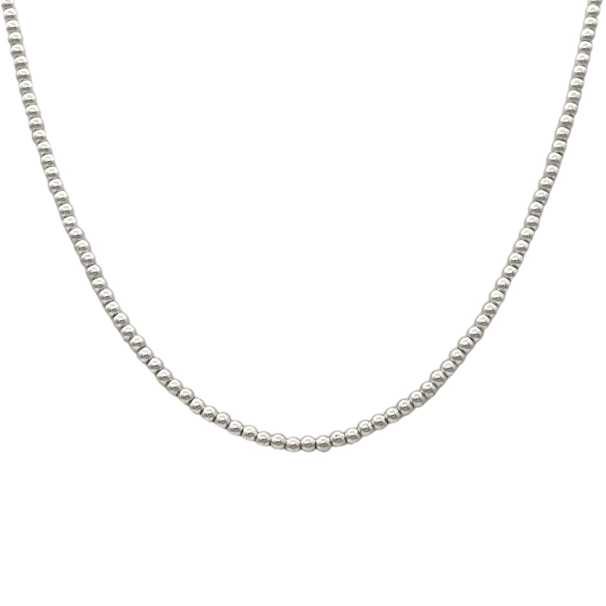 Cadena eslabón Bolas - Plata 925 - Sin Piedra - CD3268 - sinpiedra 