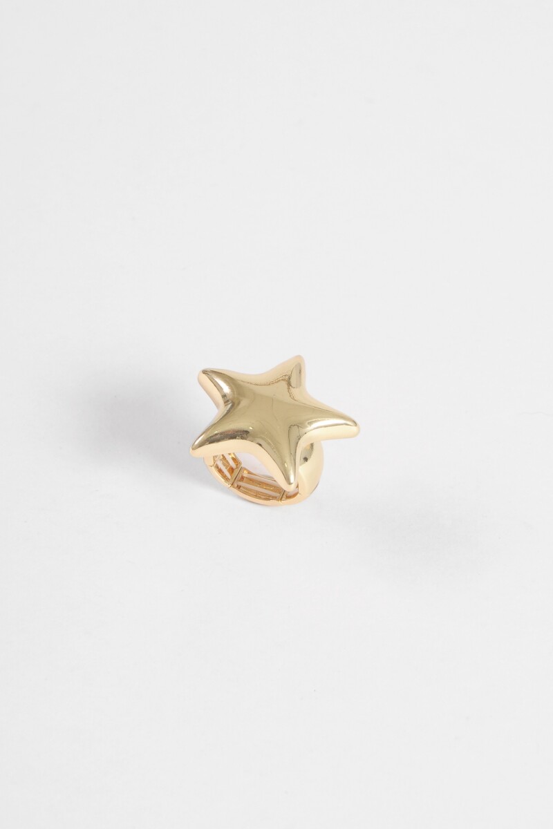 Anillo estrella antique elastizado dorado