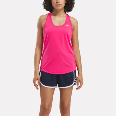 Id Train Mesh Back Tank Fuchsia