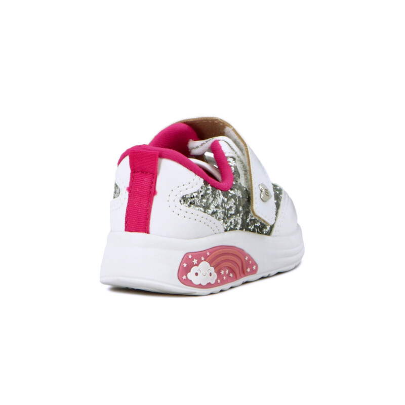 Molekinha Calzado Deportivo Acordonado C/ Velcro Plata-blanco