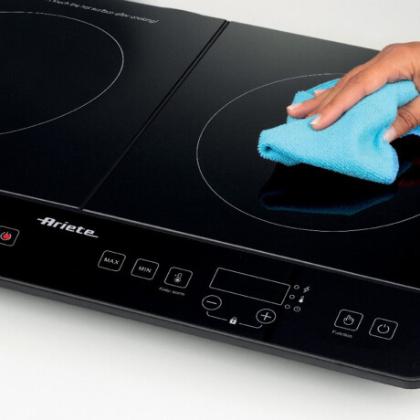 PLACA DE INDUCCION DOBLE 12-POTENCIAS NEGRO ARIETE MOD.1998