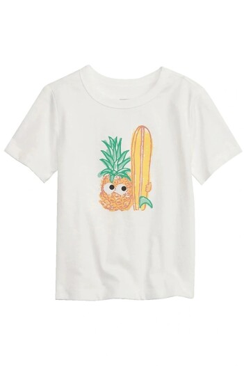 Remera Gráfico Manga Corta Toddler Niño Pineapple