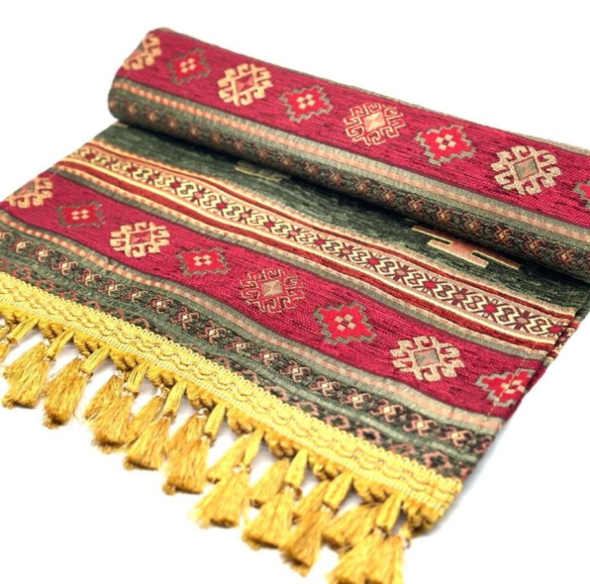 Manton Bursa 1,40x1,40 - Rojo y Verde 