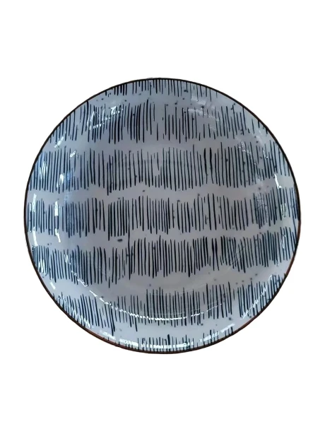 PLATO HONDO 20x5CM RAYADO AZUL PLATO HONDO 20x5CM RAYADO AZUL