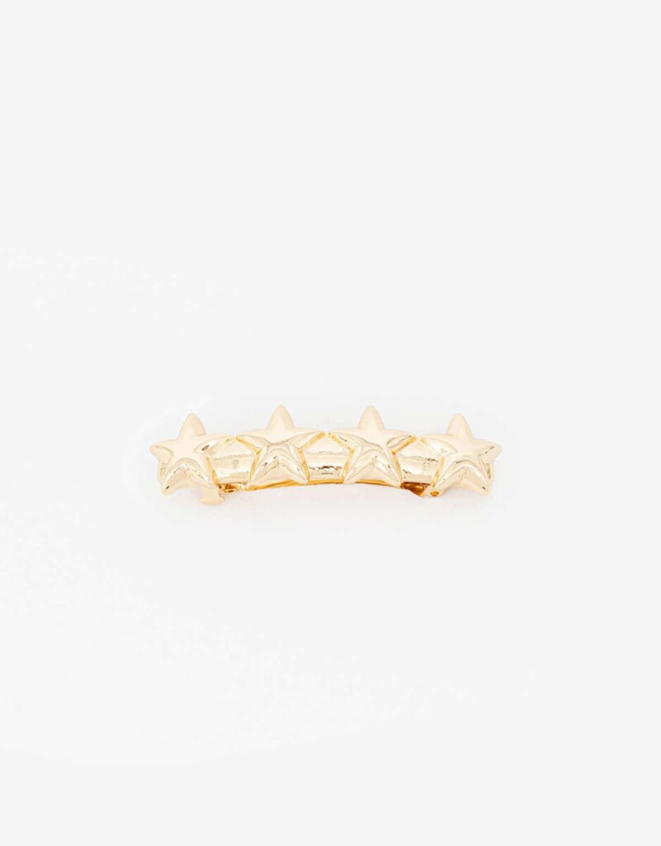 Hebilla Francesa Con Estrellas - Dorado 