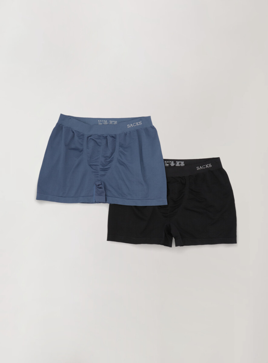 PACK X 2 BOXER SIN COSTURA DE MICROFIBRA - campo vacio 