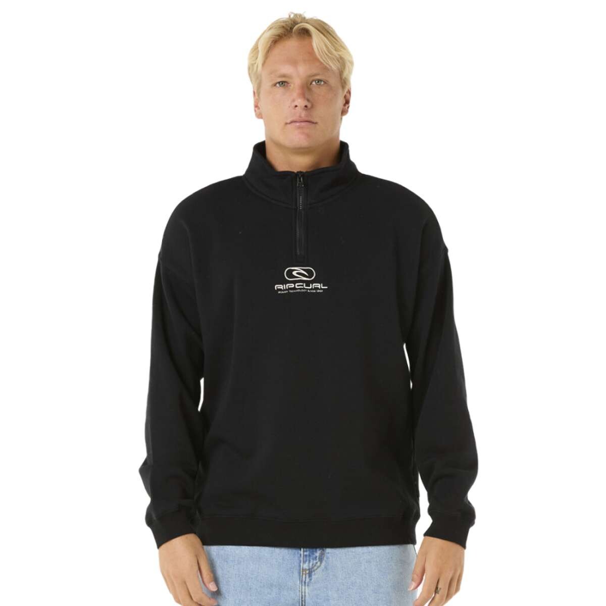 Canguro Rip Curl Pill Icon 1/4 Zip Crew - Negro 