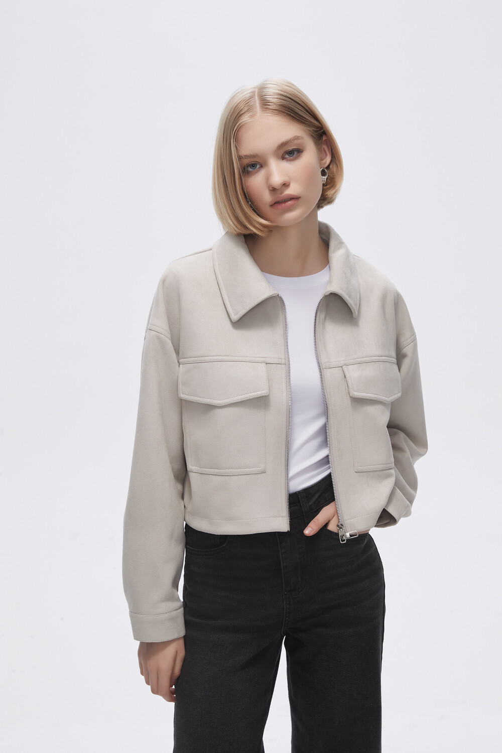Chaqueta Bruswi Beige Claro