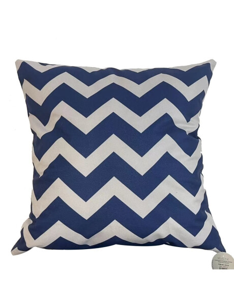 ALMOHADON ESTAMPADO 45x45CM ZIGZAG AZUL/BLANCO ALMOHADON ESTAMPADO 45x45CM ZIGZAG AZUL/BLANCO