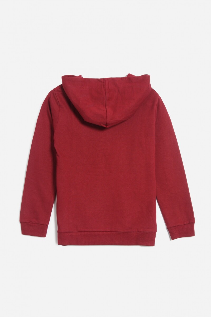 Buzo estampado BORDO