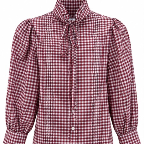 Blusa Vichy Bordo